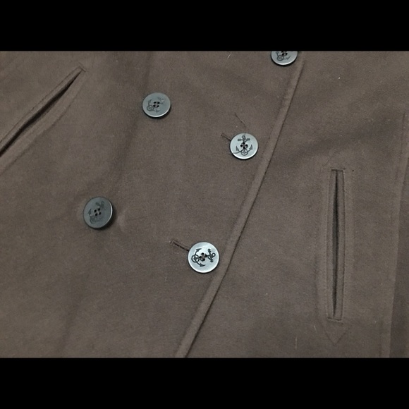 L.L.Bean Brown Pea Coat - Picture 2 of 8